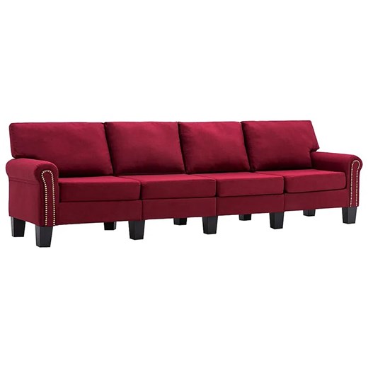 Czteroosobowa czerwona sofa - Alaia 4X Elior One Size Edinos.pl