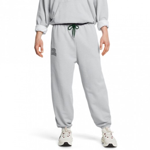 Męskie spodnie dresowe Under Armour UA Icon Hwt Terry Os Pant - szare ze sklepu Sportstylestory.com w kategorii Spodnie męskie - zdjęcie 179002939