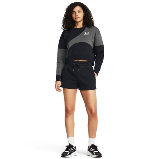 Damskie spodenki dresowe Under Armour UA Icon Fleece Boxer Shorts - czarne ze sklepu Sportstylestory.com w kategorii Szorty - zdjęcie 179003005