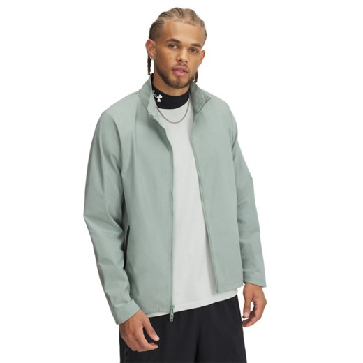 Męska kurtka treningowa Under Armour UA Unstoppable Non-Hood FZ - zielona ze sklepu Sportstylestory.com w kategorii Kurtki męskie - zdjęcie 179003068