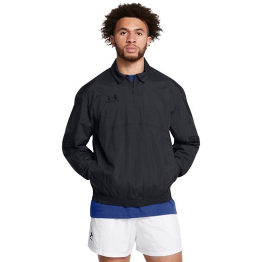 Męska bluza treningowa Under Armour UA M\'s 96 Terrace Drill Top - czarna ze sklepu Sportstylestory.com w kategorii Bluzy męskie - zdjęcie 179003159