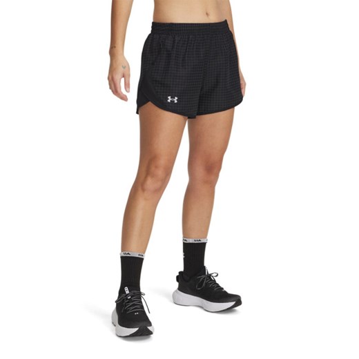 Damskie spodenki do biegania Under Armour UA Fly By 3\'\' Novelty Shorts - czarne ze sklepu Sportstylestory.com w kategorii Szorty - zdjęcie 179003179