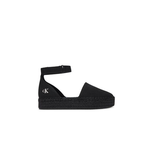 Calvin Klein Jeans Espadryle Flatform Espadrille Sling Mg YW0YW01735 Czarny 40 MODIVO