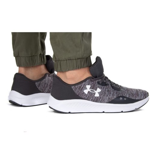 Buty Under Armour Charged Pursuit 3 Twist 3025945-100 szare ze sklepu ButyModne.pl w kategorii Buty sportowe męskie - zdjęcie 179005296