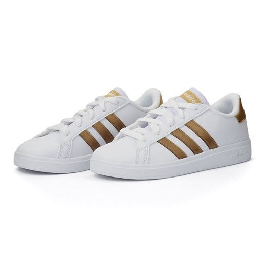 Buty adidas Grand Court 2.0 K GY2578 białe ze sklepu ButyModne.pl w kategorii Buty sportowe dziecięce - zdjęcie 179005348
