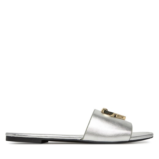 Klapki LOVE MOSCHINO JA28161G0MIF090B Srebrny ze sklepu eobuwie.pl w kategorii Klapki damskie - zdjęcie 179007759