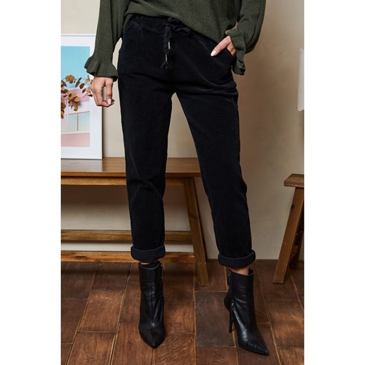 Joséfine Spodnie sztruksowe &quot;Korne&quot; w kolorze czarnym Joséfine L Limango Polska okazyjna cena