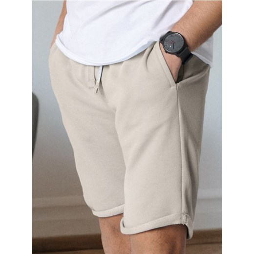 Sinsay - Szorty slim fit - beżowy ze sklepu Sinsay w kategorii Spodenki męskie - zdjęcie 179010617
