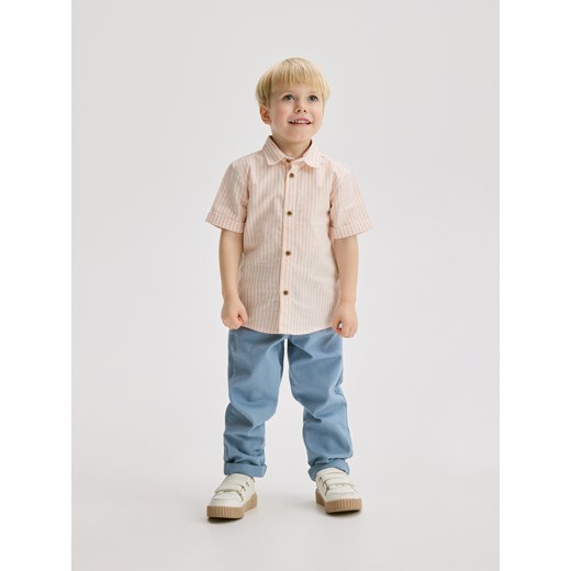 Reserved - Tkaninowe spodnie - niebieski Reserved 86 (12-18 m.) Reserved