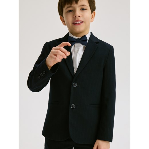 Reserved - Elegancka marynarka z wiskozą - granatowy Reserved 140 (9 lat) Reserved