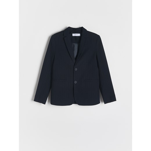 Reserved - Elegancka marynarka z wiskozą - granatowy Reserved 140 (9 lat) Reserved