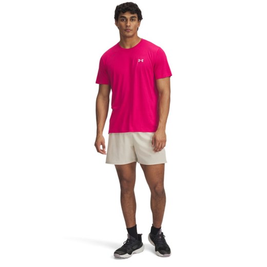 Męskie spodenki do biegania Under Armour UA Trail Run Launch Shorts - beżowe ze sklepu Sportstylestory.com w kategorii Spodenki męskie - zdjęcie 179015396