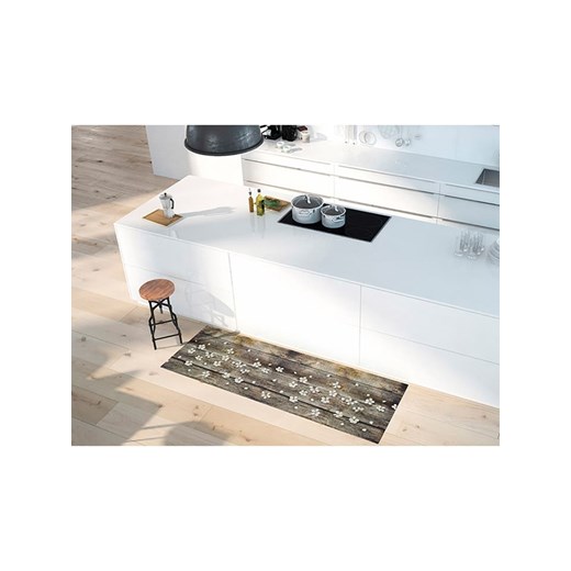 Atticgo Chodnik &quot;Sprinty&quot; w kolorze brązowo-białym Atticgo 52x200 cm wyprzedaż Limango Polska
