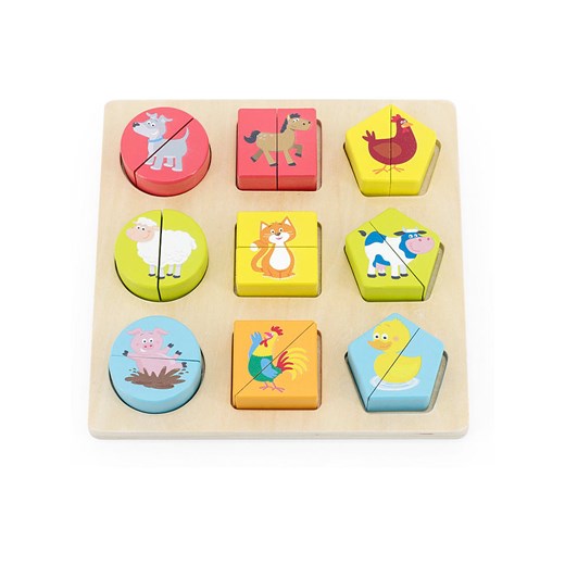 New Classic Toys 18-częściowe puzzle &quot;Farm animals&quot; - 2+ ze sklepu Limango Polska w kategorii Zabawki - zdjęcie 179015449