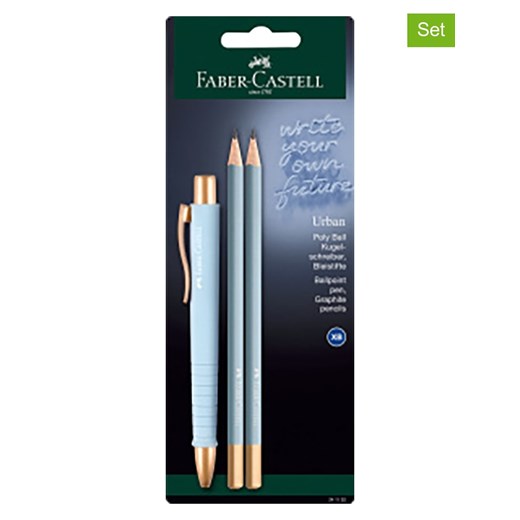 Faber-Castell 3-częściowy zestaw &quot;Urban&quot; w kolorze błękitnym ze sklepu Limango Polska w kategorii Akcesoria biurowe - zdjęcie 179015685
