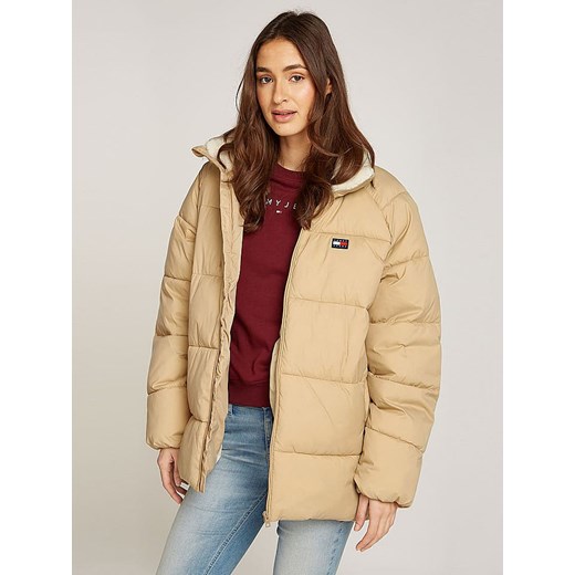 TOMMY JEANS Kurtka zimowa w kolorze beżowym ze sklepu Limango Polska w kategorii Kurtki damskie - zdjęcie 179016189