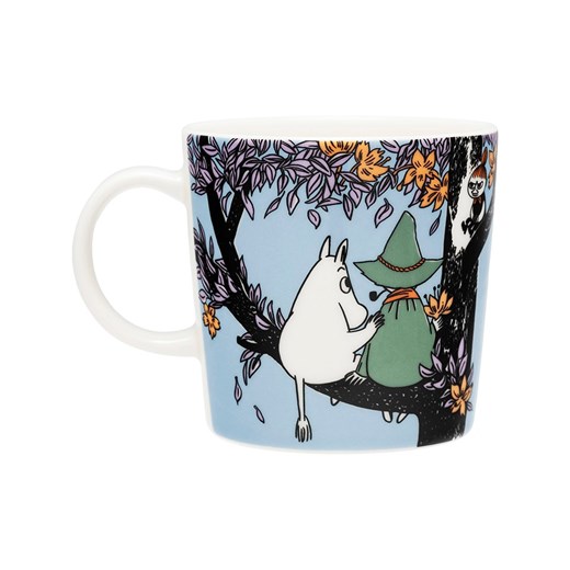 Moomin Kubek &quot;Friends Forever&quot; w kolorze błękitno-czarnym - 300 ml onesize Limango Polska wyprzedaż