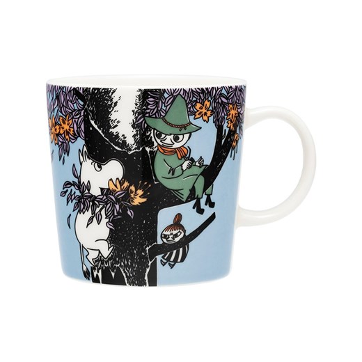 Moomin Kubek &quot;Friends Forever&quot; w kolorze błękitno-czarnym - 300 ml onesize okazyjna cena Limango Polska