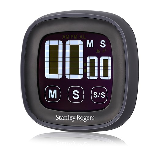 Fackelmann Minutnik LED w kolorze czarno-szarym - 7,5 x 2,5 x 7,5 cm ze sklepu Limango Polska w kategorii Akcesoria kuchenne - zdjęcie 179017258