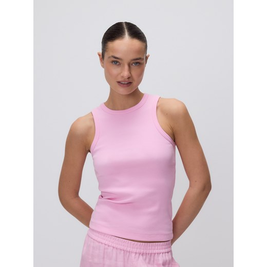 Reserved - Bawełniany top - różowy Reserved S Reserved