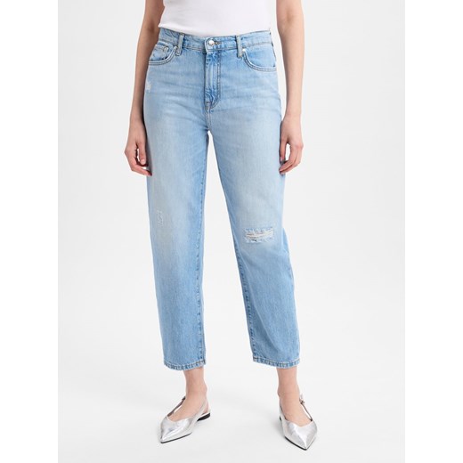 Joop Jeans Dżinsy proste - Maren-C Kobiety Bawełna bielony jednolity ze sklepu vangraaf w kategorii Jeansy damskie - zdjęcie 179019997