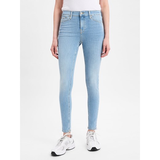 Tommy Jeans Dżinsy skinny - Nora Kobiety Bawełna light stone jednolity ze sklepu vangraaf w kategorii Jeansy damskie - zdjęcie 179019998