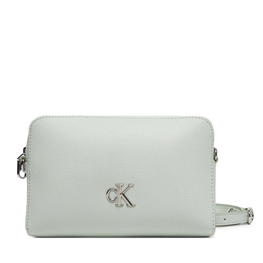 Torebka Calvin Klein Jeans Minimal Monogram Camera Bag 20 LV04K3162G Szary ze sklepu eobuwie.pl w kategorii Listonoszki - zdjęcie 179020808