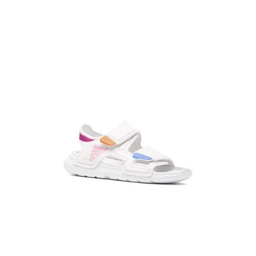 Sandały dziecięce Adidas białe na rzepy