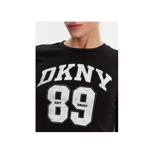 Bluzka damska DKNY z długim rękawem w stylu młodzieżowym 