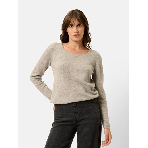 Just Cashmere Kaszmirowy sweter &quot;Fiona&quot; w kolorze szarobrązowym ze sklepu Limango Polska w kategorii Swetry damskie - zdjęcie 179026115