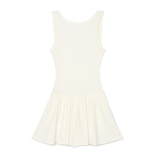 Cropp - Biały kombinezon ze spódniczką - biały Cropp M Cropp