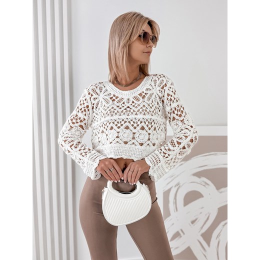 sweter jouanna ecru one size ze sklepu UBRA w kategorii Swetry damskie - zdjęcie 179027237