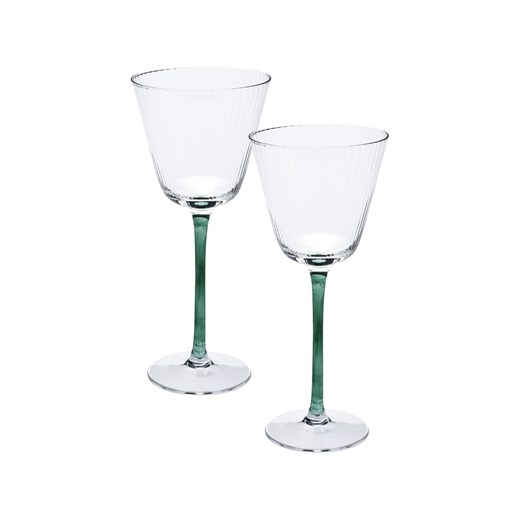 Sinsay - Kieliszki na kolorowej nóżce 2 pack - biały Sinsay One Size Sinsay