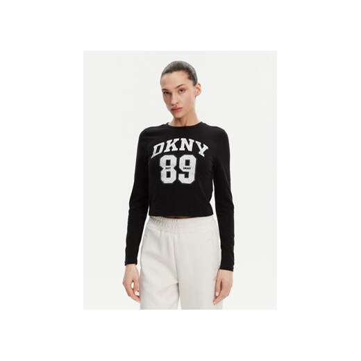 DKNY Bluzka DP4T9979 Czarny Regular Fit ze sklepu MODIVO w kategorii Bluzki damskie - zdjęcie 179029309