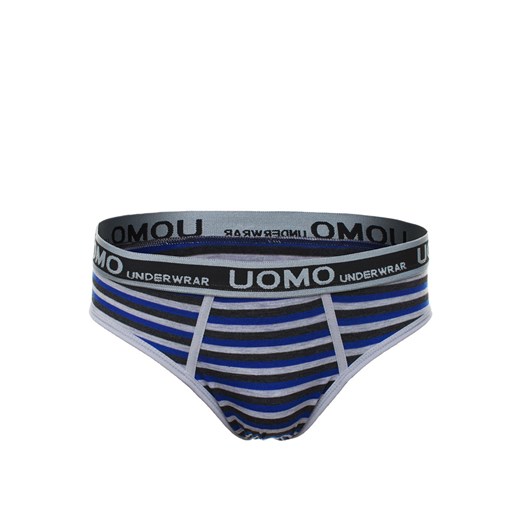 UOMO 7052 SLIPY MĘSKIE SZARE - szary ozonee-pl granatowy slipy