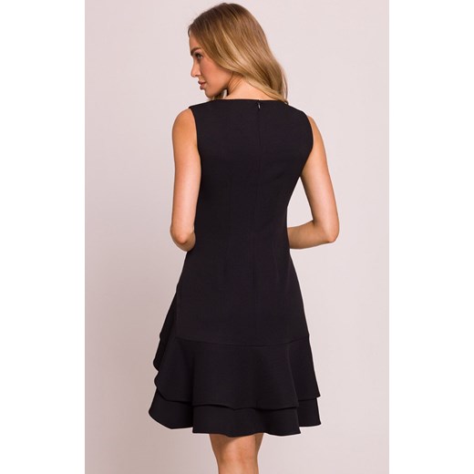 Moe sukienka z falbanami czarna M850, Kolor czarny, Rozmiar L, MOE ze sklepu Intymna w kategorii Sukienki - zdjęcie 179031858
