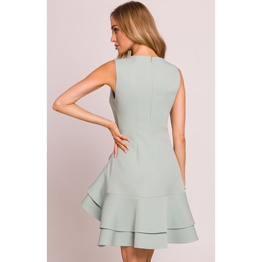 Moe sukienka z falbanami miętowa M850, Kolor miętowy, Rozmiar L, MOE ze sklepu Intymna w kategorii Sukienki - zdjęcie 179031878