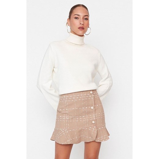 trendyol Spódnica w kolorze jasnobrązowym Trendyol 38 wyprzedaż Limango Polska
