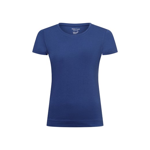 Marie Lund T-shirt damski Kobiety Dżersej granatowy jednolity ze sklepu vangraaf w kategorii Bluzki damskie - zdjęcie 179034748