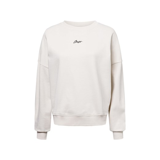 BOSS Orange Bluza damska - Esweaty Kobiety Bawełna écru jednolity ze sklepu vangraaf w kategorii Bluzy damskie - zdjęcie 179034789