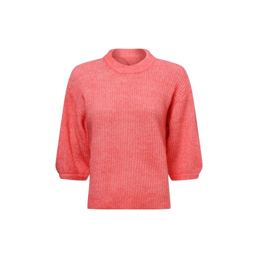 Msch Copenhagen Sweter damski z dzianiny z alpaką ani - MSCHHila Hope Kobiety Wełna koralowy jednolity ze sklepu vangraaf w kategorii Swetry damskie - zdjęcie 179034809