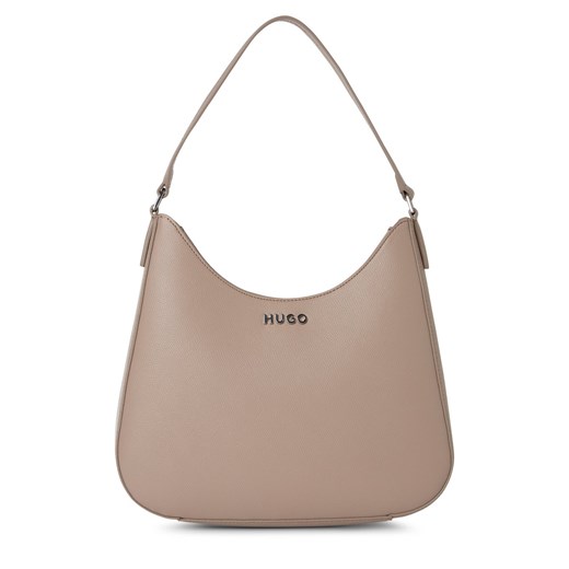HUGO Damska torba na ramię - Chris Kobiety Sztuczna skóra kitt jednolity ze sklepu vangraaf w kategorii Torby Shopper bag - zdjęcie 179034829