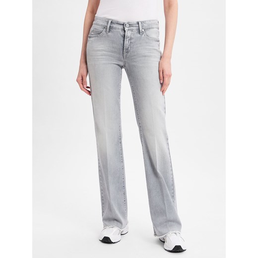 Cambio Dżinsy bootcut - Paryż Kobiety Bawełna jasny szary jednolity ze sklepu vangraaf w kategorii Jeansy damskie - zdjęcie 179034838