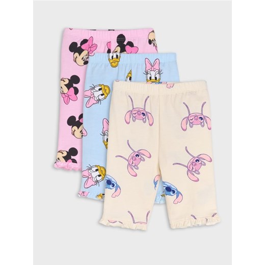 Sinsay - Legginsy 3 pack Disney - różowy ze sklepu Sinsay w kategorii Spodnie i półśpiochy - zdjęcie 179036175