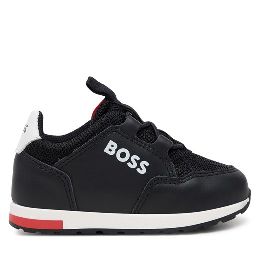 Buty sportowe dziecięce czarne BOSS HUGO 
