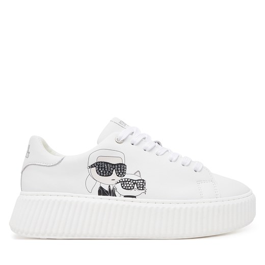 Buty sportowe dziecięce białe Karl Lagerfeld sznurowane