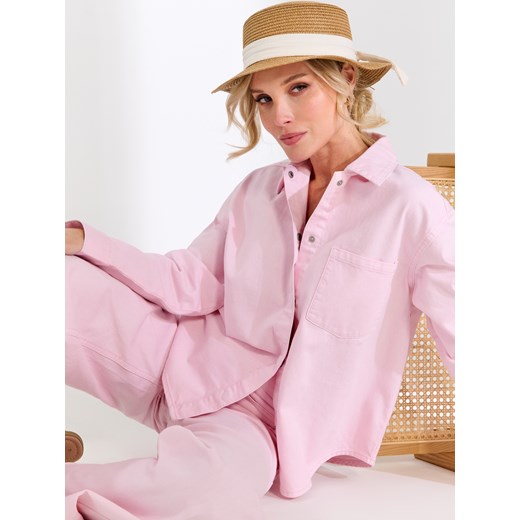 Sinsay - Jeansowa katanka - różowy Sinsay XS Sinsay