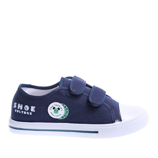 Dziecięce grananatowe tenisówki na rzepy /B8-2 15426 T223/ ze sklepu Pantofelek24.pl w kategorii Trampki dziecięce - zdjęcie 179041708