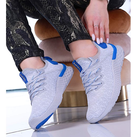 Wsuwane lekkie buty sportowe Sandic szare /G1-3 14236 t293/ ze sklepu Pantofelek24.pl w kategorii Buty sportowe damskie - zdjęcie 179044248