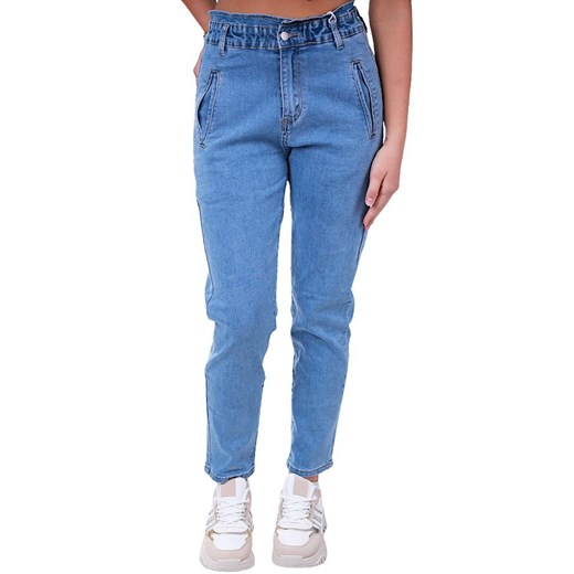 Niebieskie jeansowe spodnie damskie/H2 K17 UB790 S380/ ze sklepu Pantofelek24.pl w kategorii Jeansy damskie - zdjęcie 179044816
